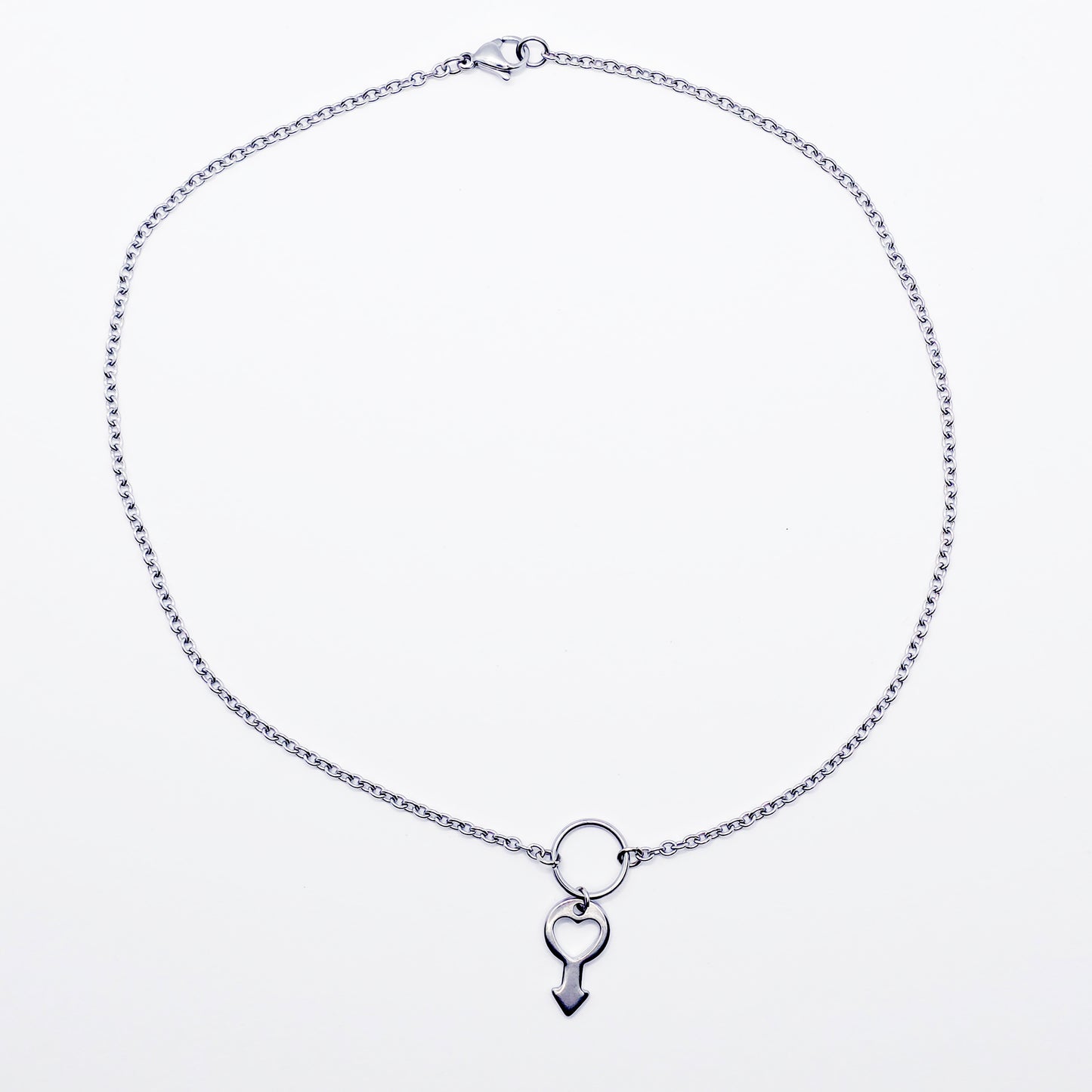 Day Collar for BDSM Submissive, Stainless Steel Discreet Day Wear Choker Necklace