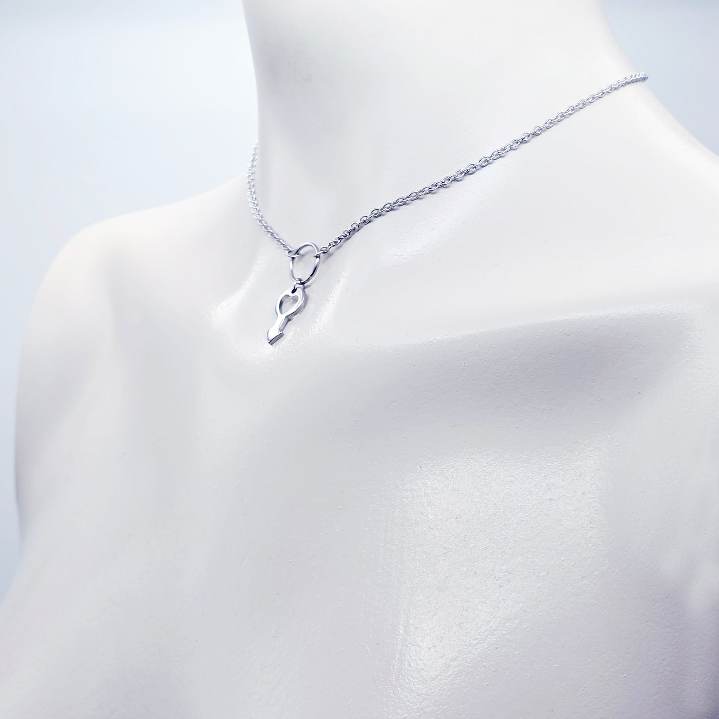Day Collar for BDSM Submissive, Stainless Steel Discreet Day Wear Choker Necklace