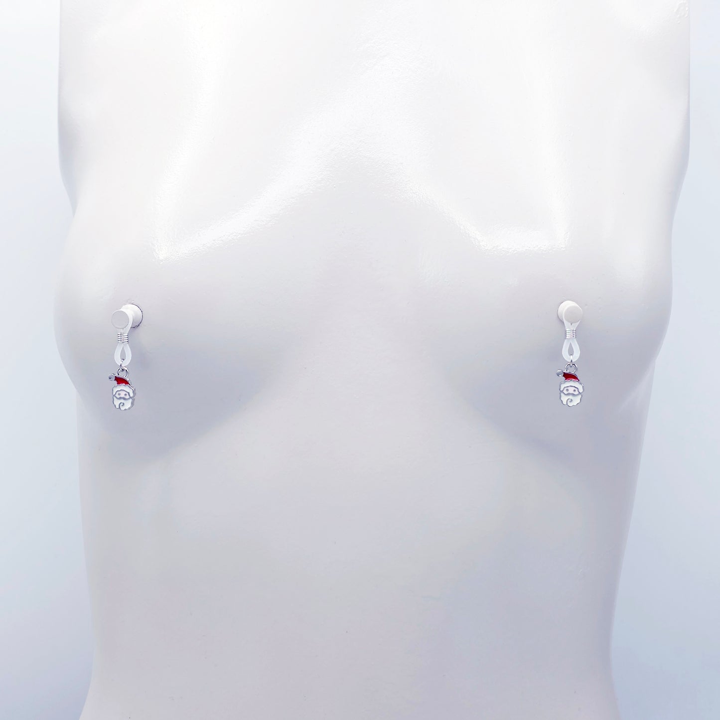 Small Non-Piercing Nipple Nooses with Santas 
