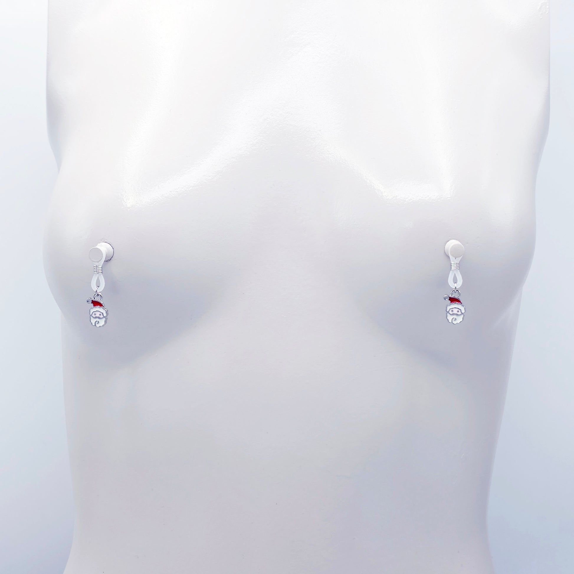 Small Non-Piercing Nipple Nooses with Santas 