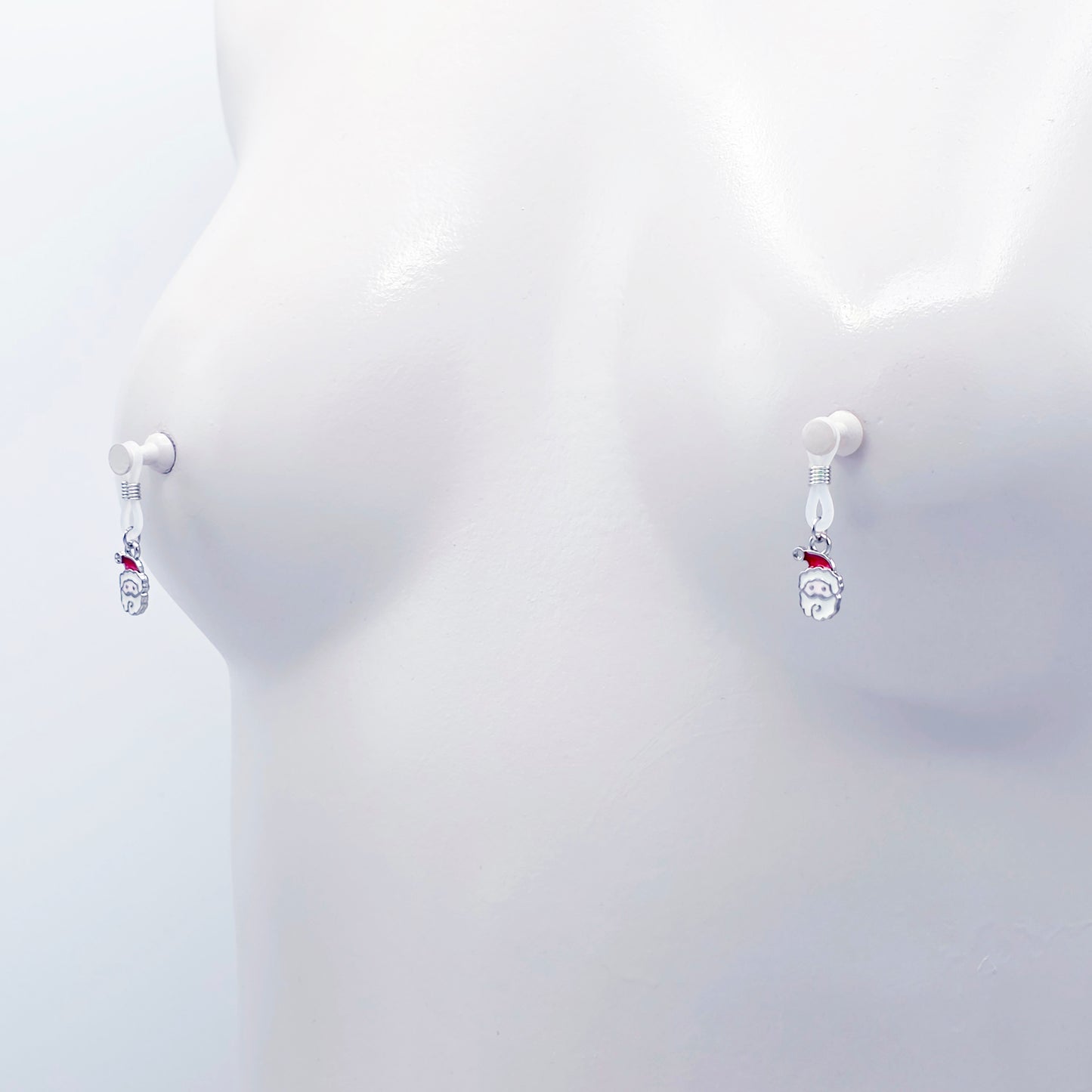 Small Non-Piercing Nipple Nooses with Santas 