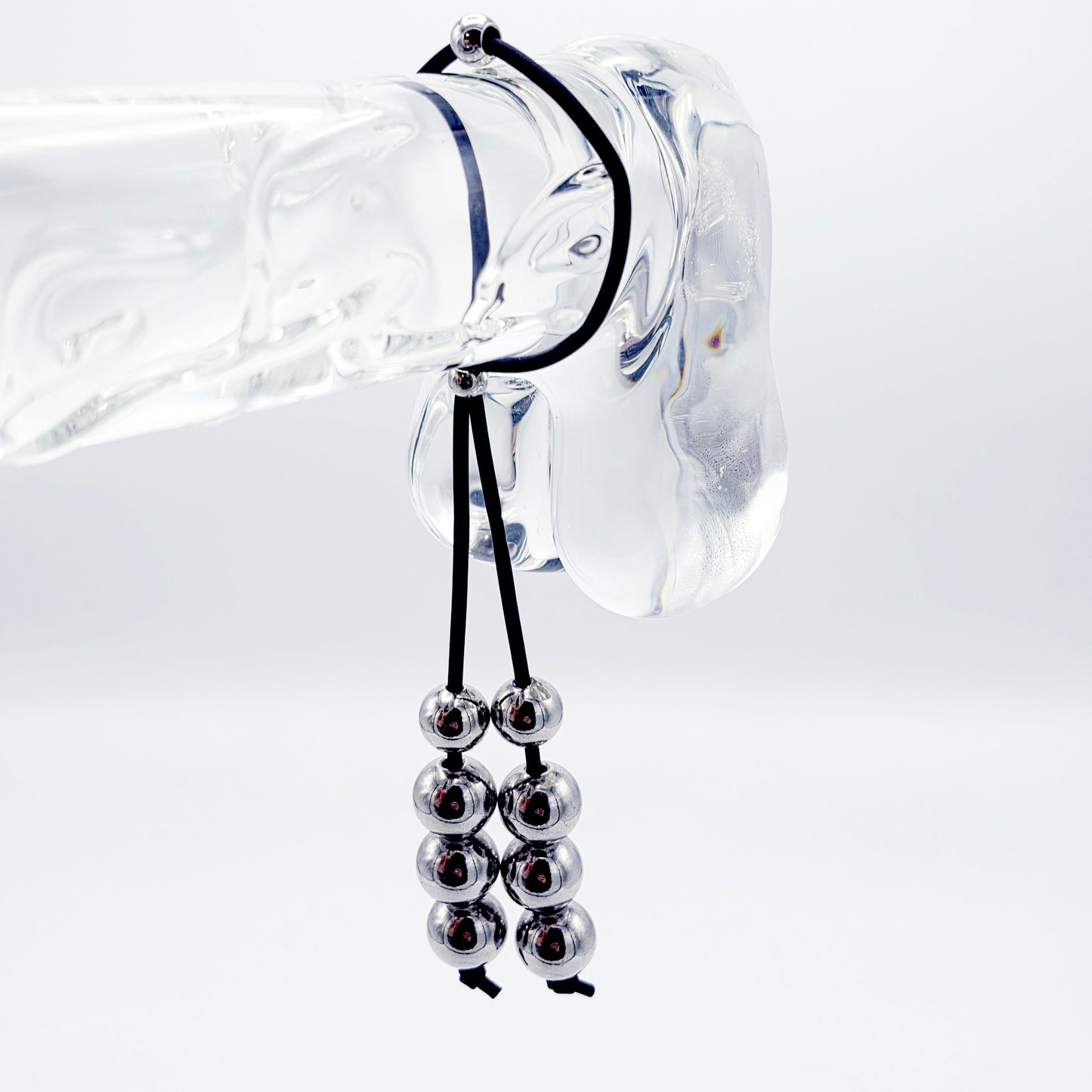 Silicone and Steel Penis Noose, Weighs 1.5 ounces.