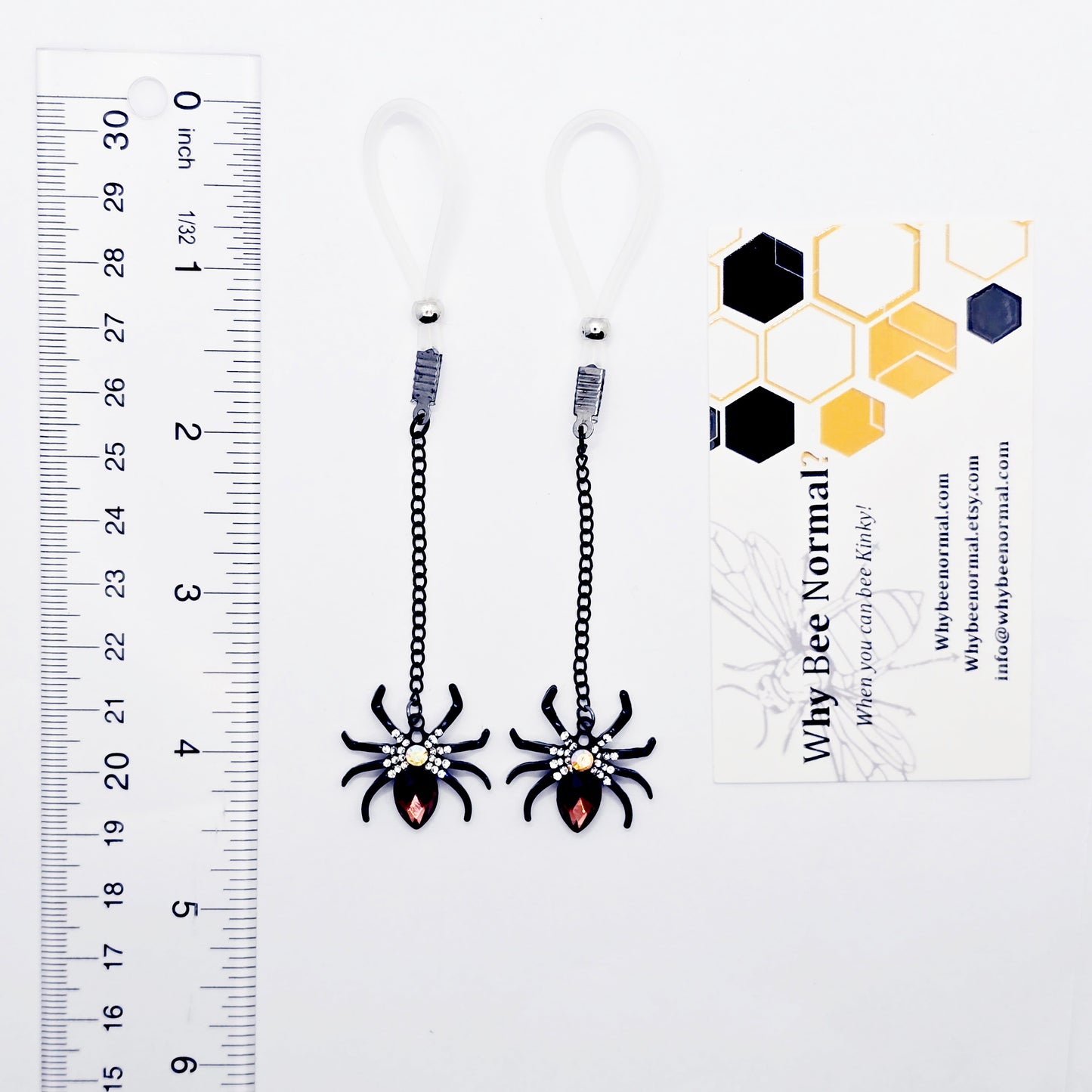 Spider Nipple Nooses, Non-Piercing, or Your Choice of Nipple Clamps.