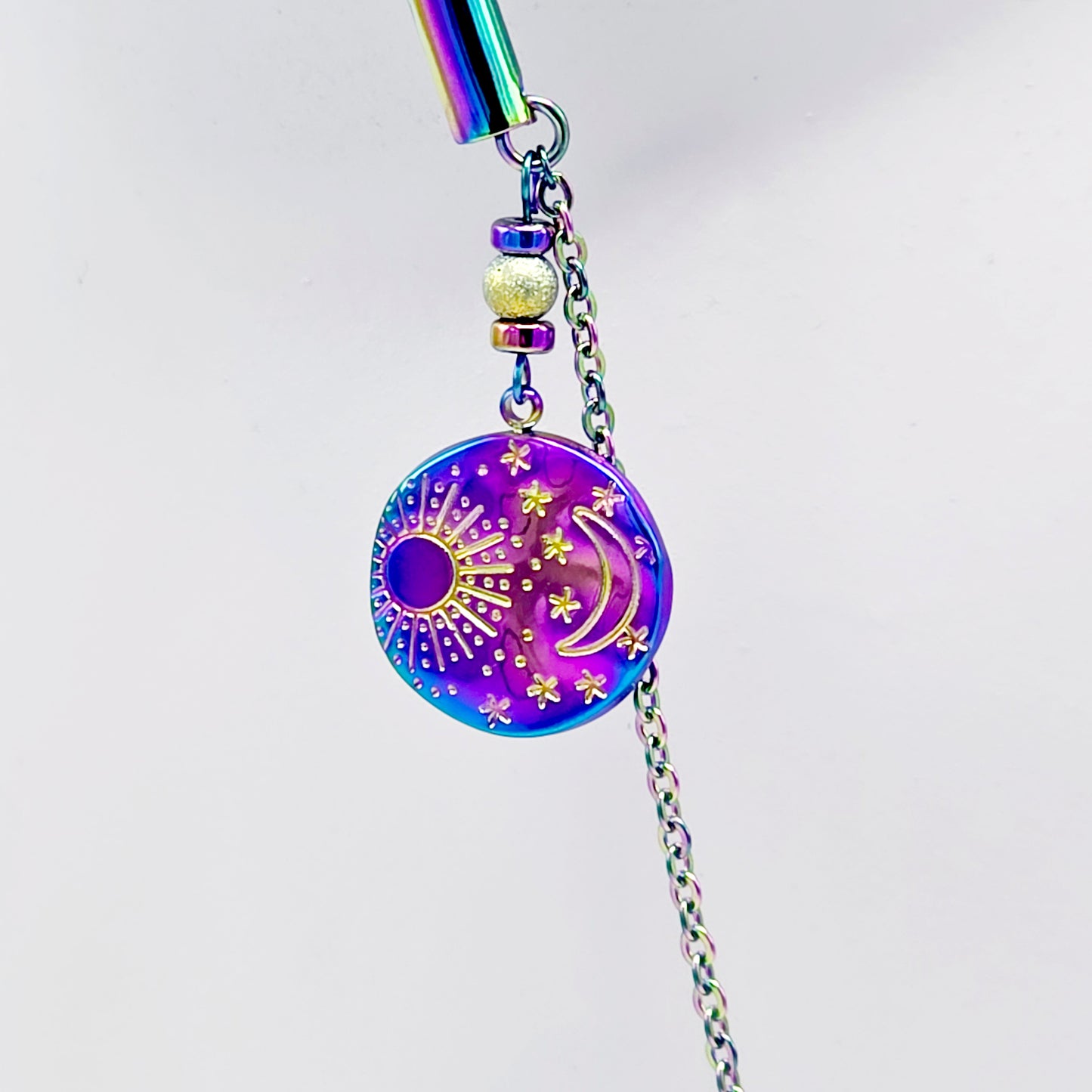 Chain Attached Rainbow Nippe Clamps 