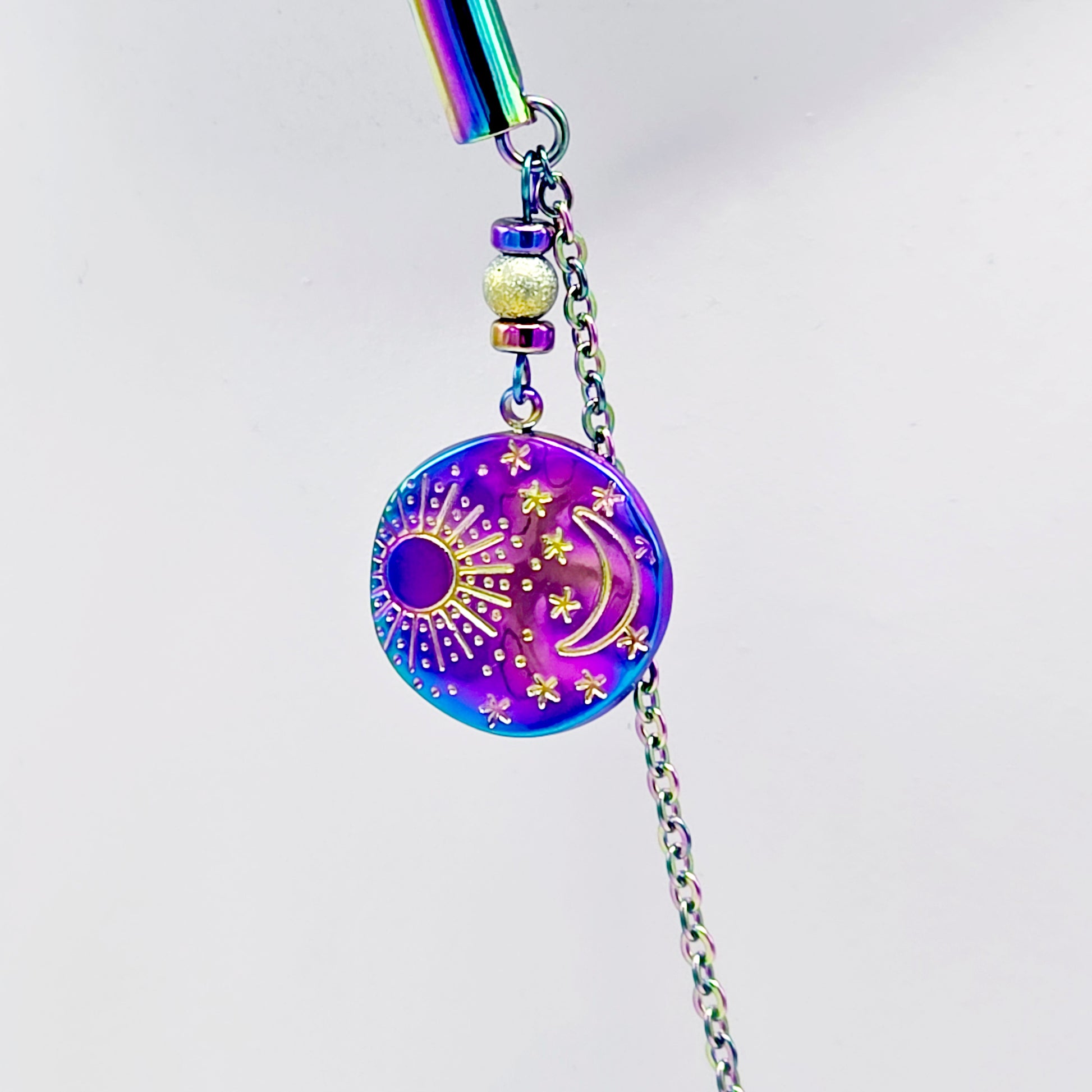 Chain Attached Rainbow Nippe Clamps 