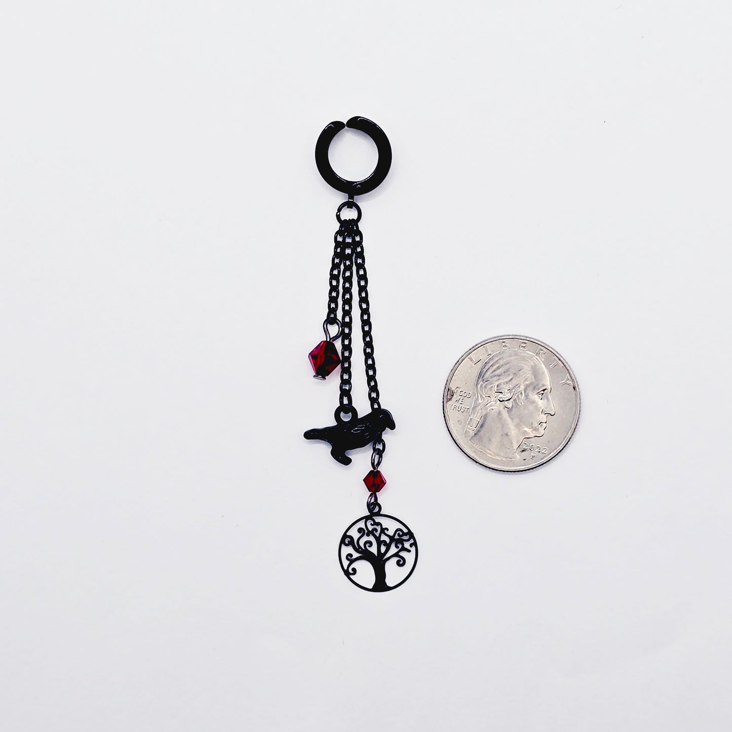 Non-Piercing Nipple Dangles and VCH Clip with Ravens. Nipple Nooses or Your Choice of Nipple Clamps.