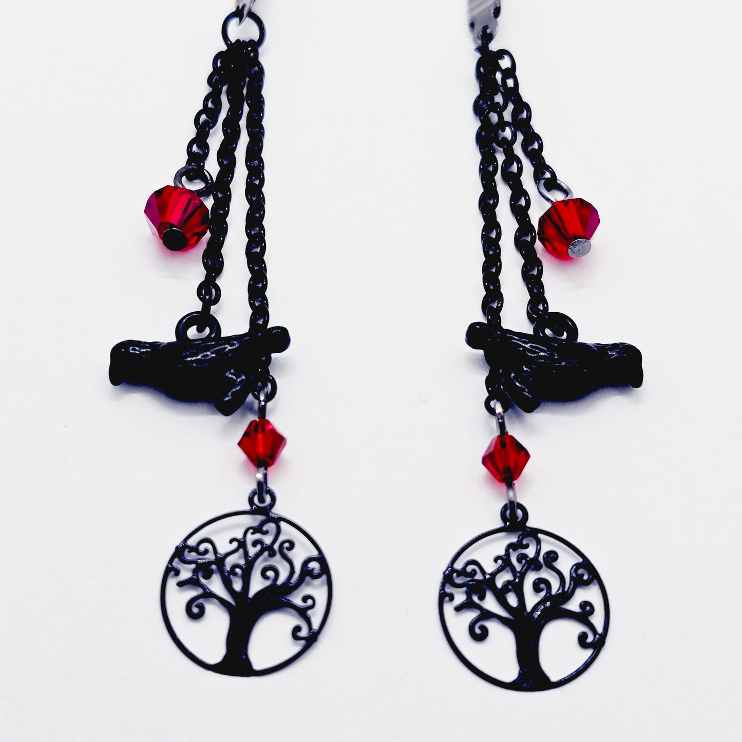 Non-Piercing Nipple Dangles and VCH Clip with Ravens. Nipple Nooses or Your Choice of Nipple Clamps.