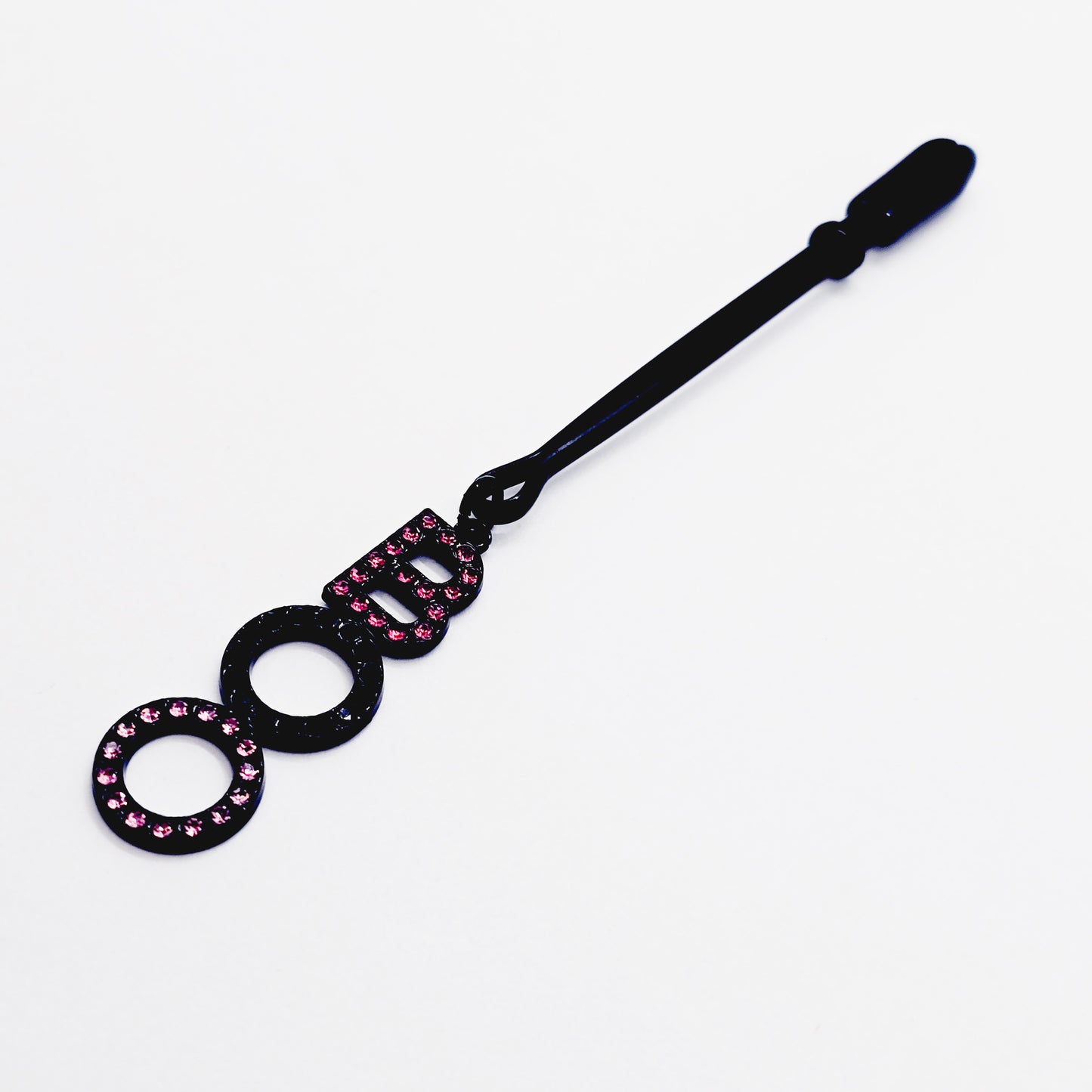 Pink and Black "BOO" Tweezer Clit Clamp. BDSM Sex Toy for Halloween or Gift for your "boo".