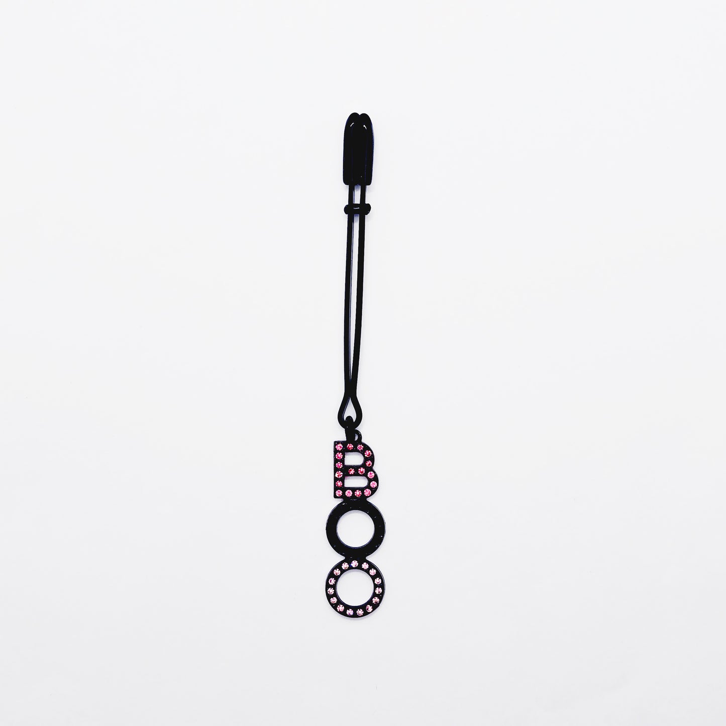 Pink and Black "BOO" Tweezer Clit Clamp. BDSM Sex Toy for Halloween or Gift for your "boo".