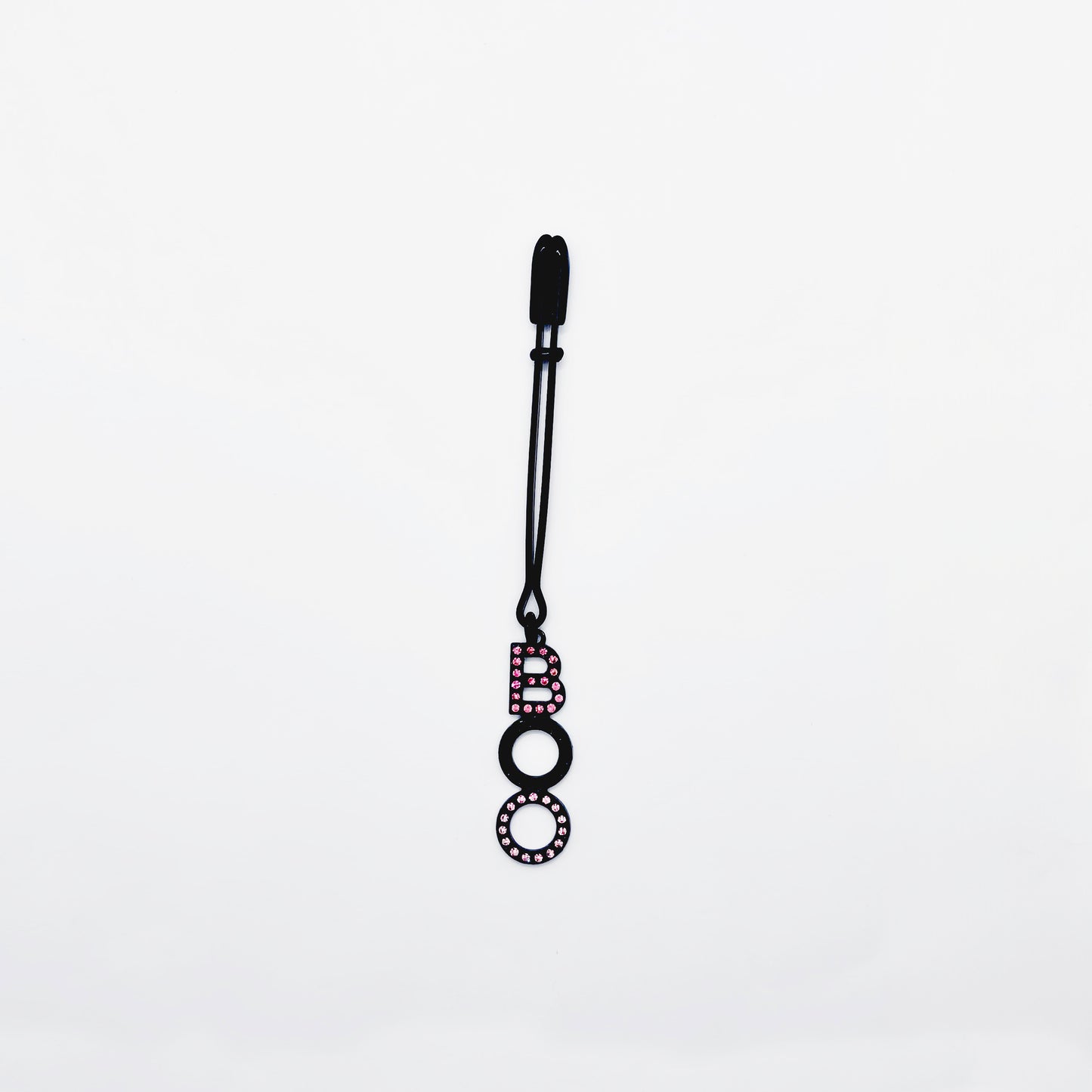 Pink and Black "BOO" Tweezer Clit Clamp. BDSM Sex Toy for Halloween or Gift for your "boo".