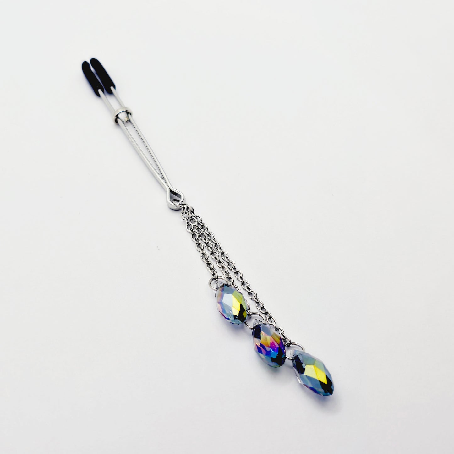 Tweezer Clit Clamp with Cascading Crystals