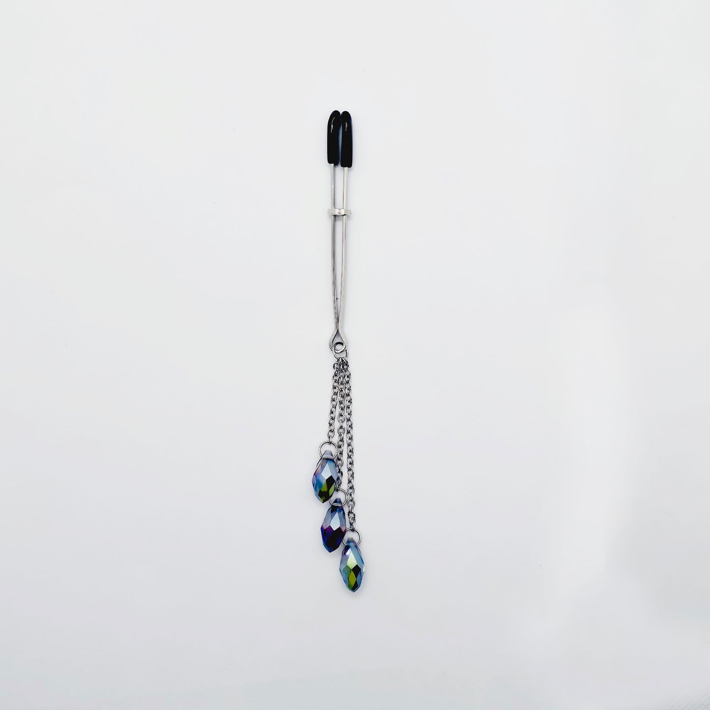 Tweezer Clit Clamp with Cascading Crystals