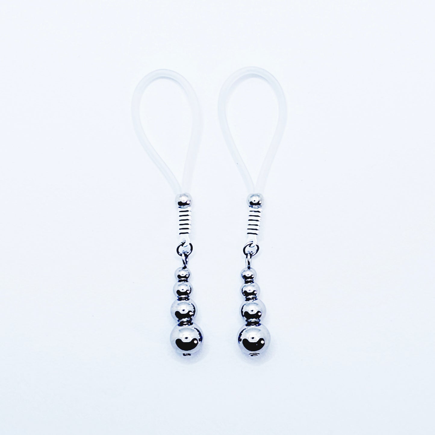 Stainless Steel Weighted Nipple Nooses in Silver or Gold