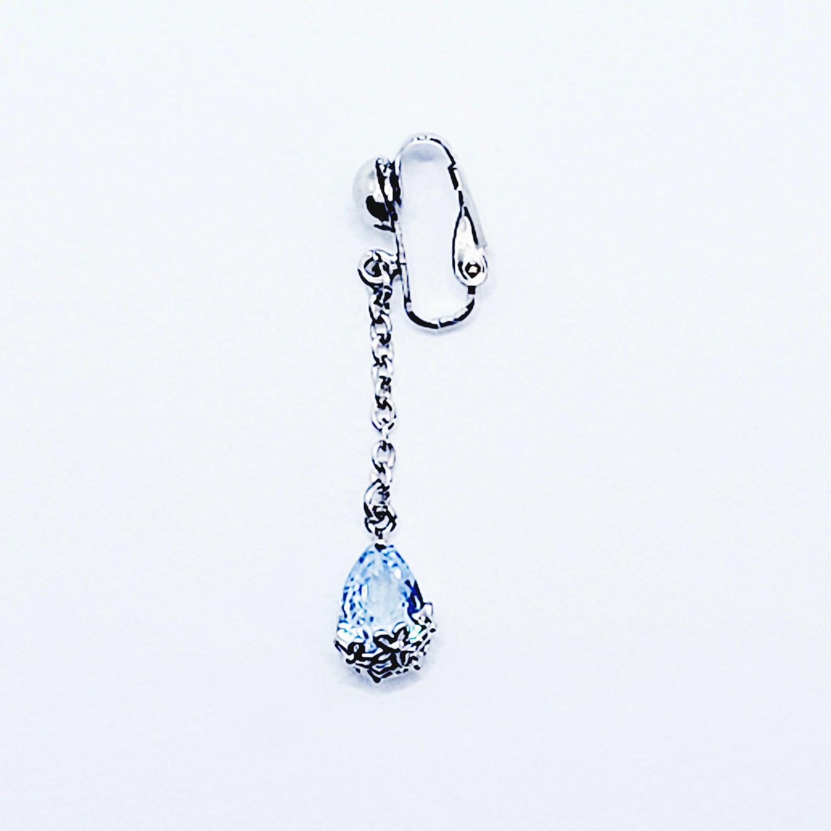 Non Piercing Vaginal Jewelry Clip with Cubic Zirconia Chain Dangle. VC ...