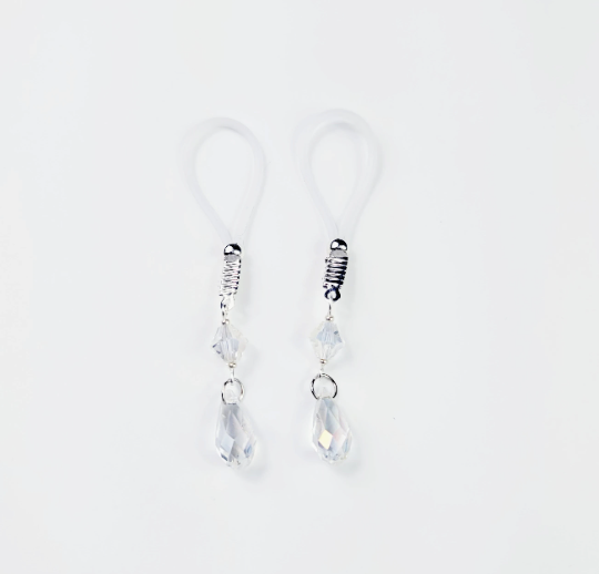 Crystal Non Piercing Nipple Nooses or Nipple Clamps. BDSM