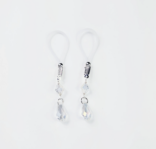 Crystal Non Piercing Nipple Nooses or Nipple Clamps. BDSM
