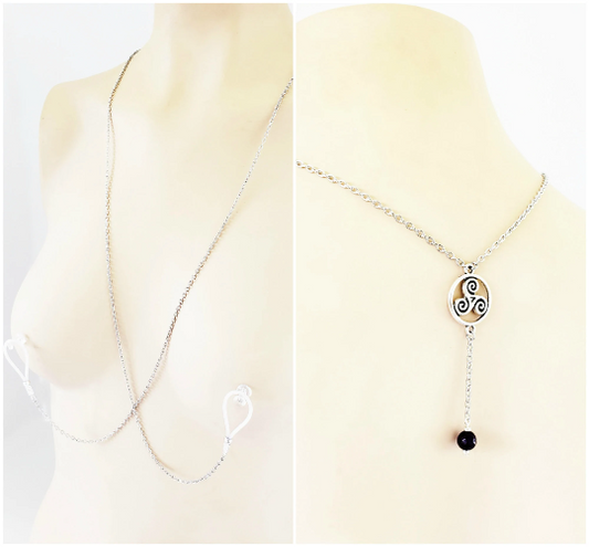 Backdrop Necklace with attached Nipple Nooses