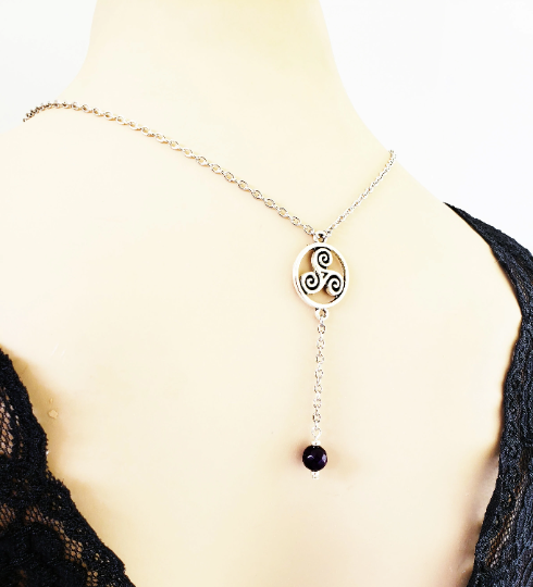 Triskelion Backdrop Necklace with Your Choice of Nipple Attachment