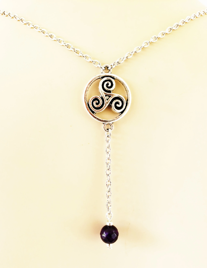 Triskelion Backdrop Necklace with Your Choice of Nipple Attachment