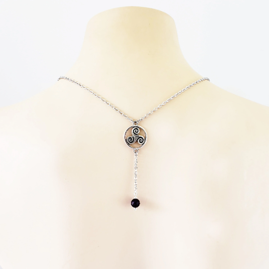 Triskelion Backdrop Necklace with Your Choice of Nipple Attachment