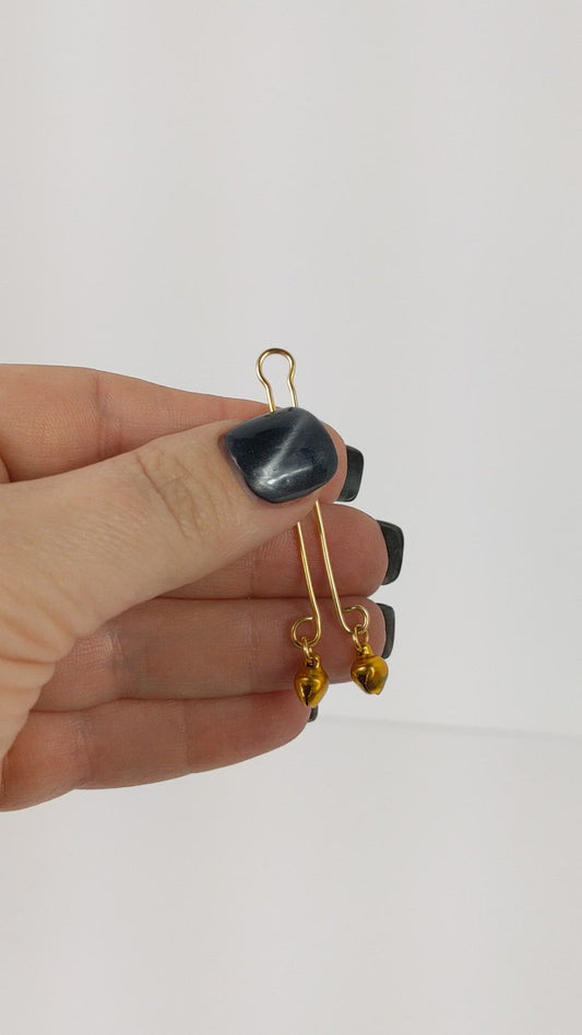 Gold Labia Clip with Bells