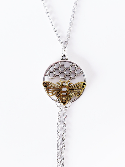 Honeycomb Necklace with attached Nipple Nooses