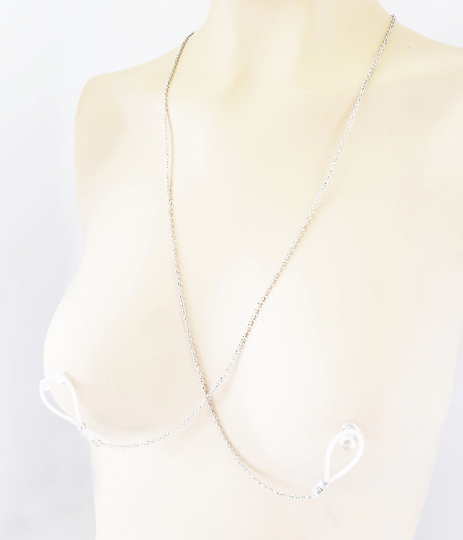 Star Backdrop Necklace with attached Nipple Nooses