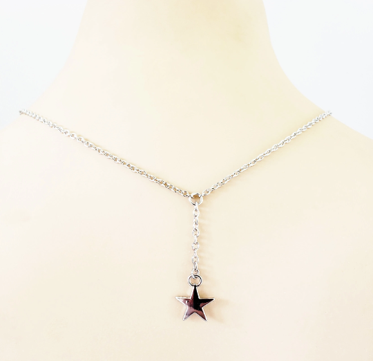 Star Backdrop Necklace with attached Nipple Nooses