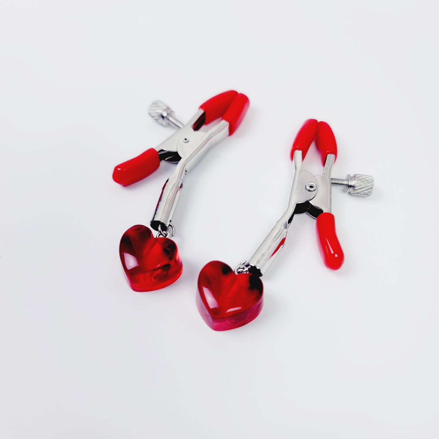 Heart Nipple Clamps, Adjustable. Valentine's Day Sex Toy Gift