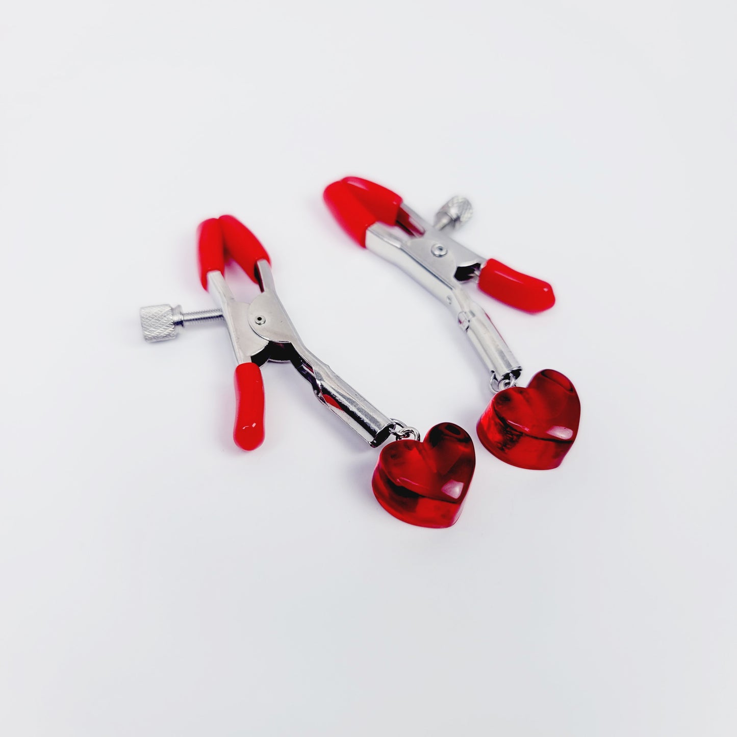 Heart Nipple Clamps, Adjustable. Valentine's Day Sex Toy Gift