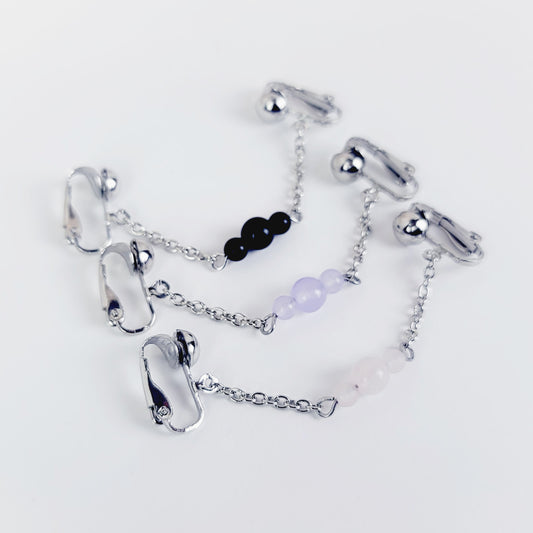 Labia Chain Dangle with Semi Precious Stones, Non Piercing Intimate Jewelry for Women.