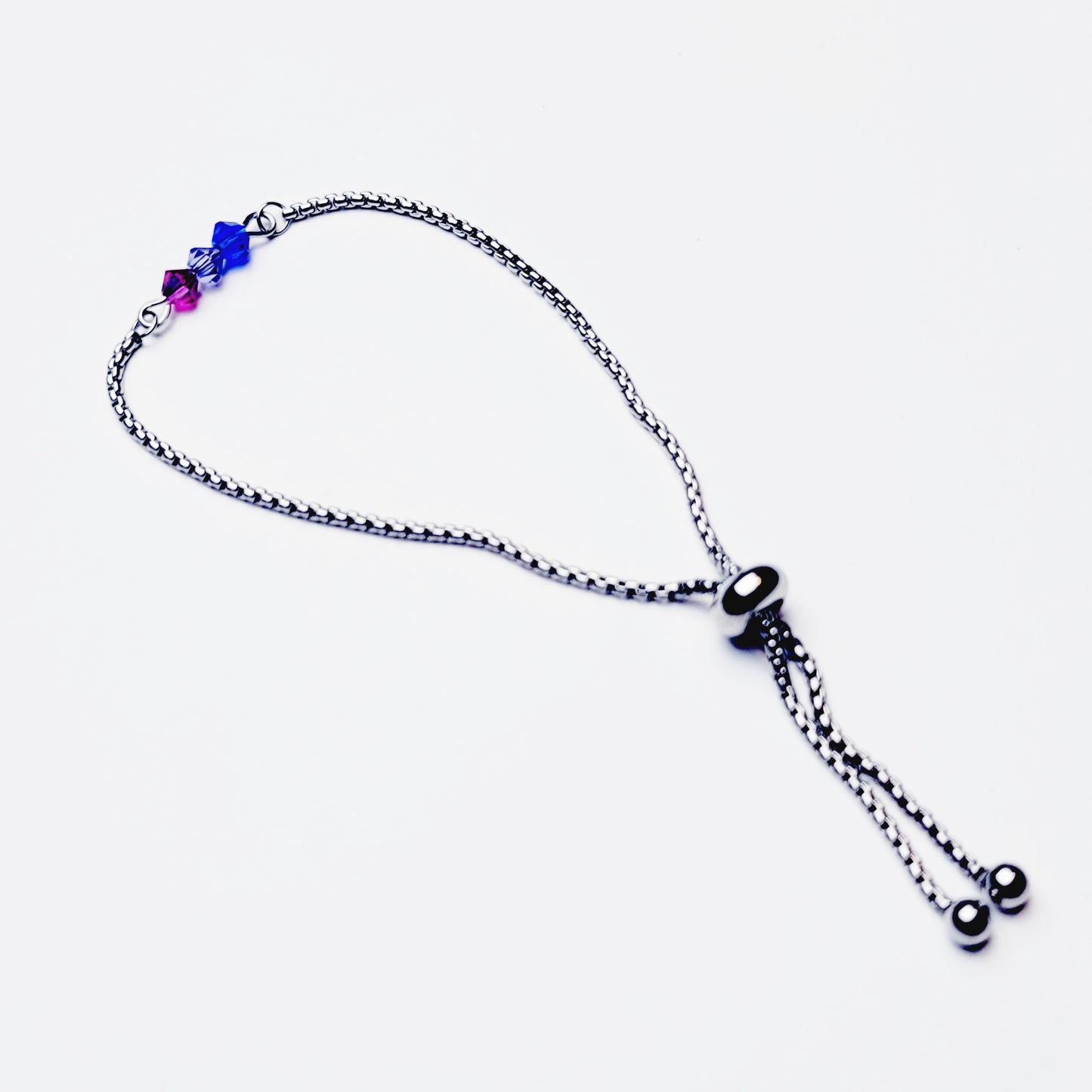 Bisexual Pride Penis Chain Noose, Stainless Steel