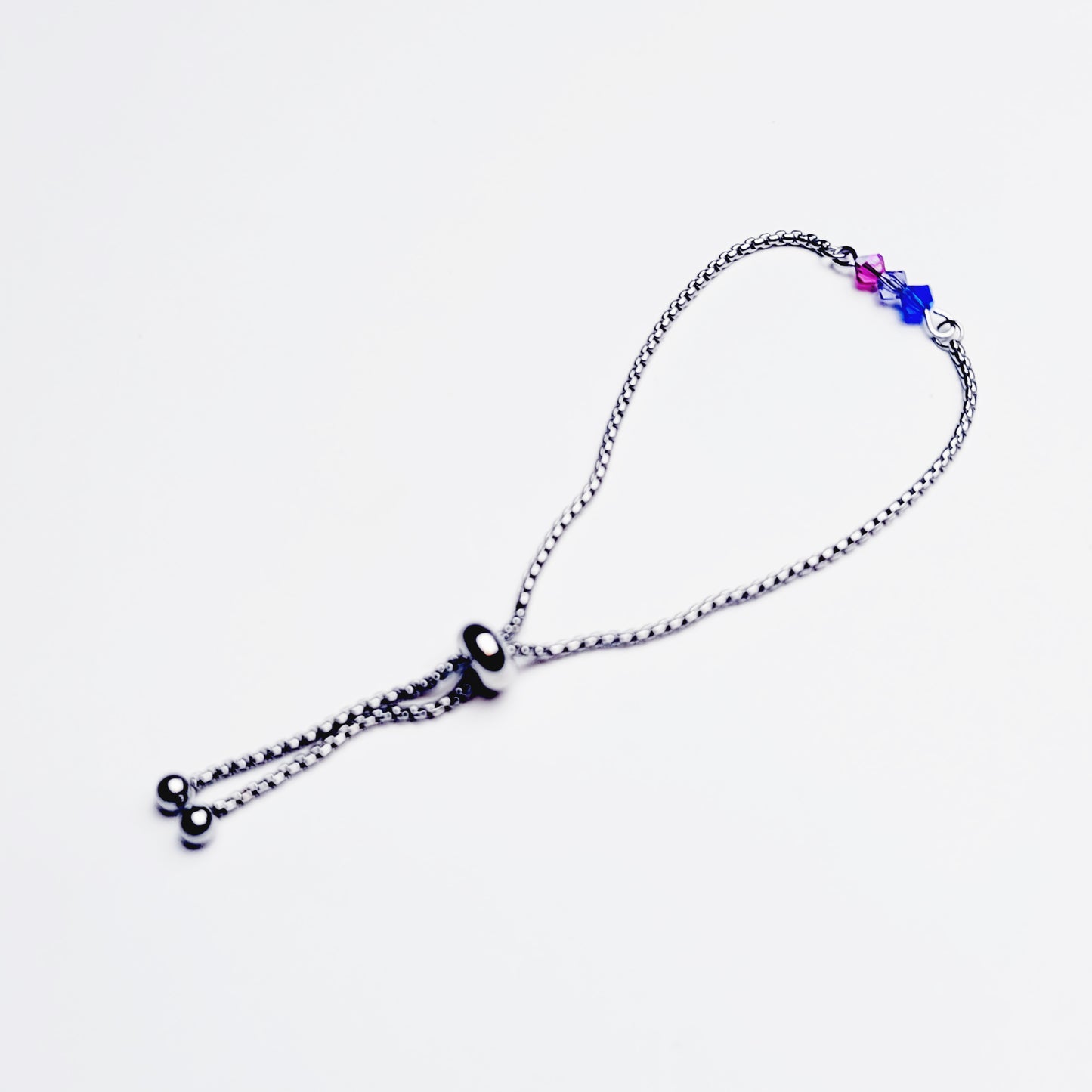 Bisexual Pride Penis Chain Noose, Stainless Steel