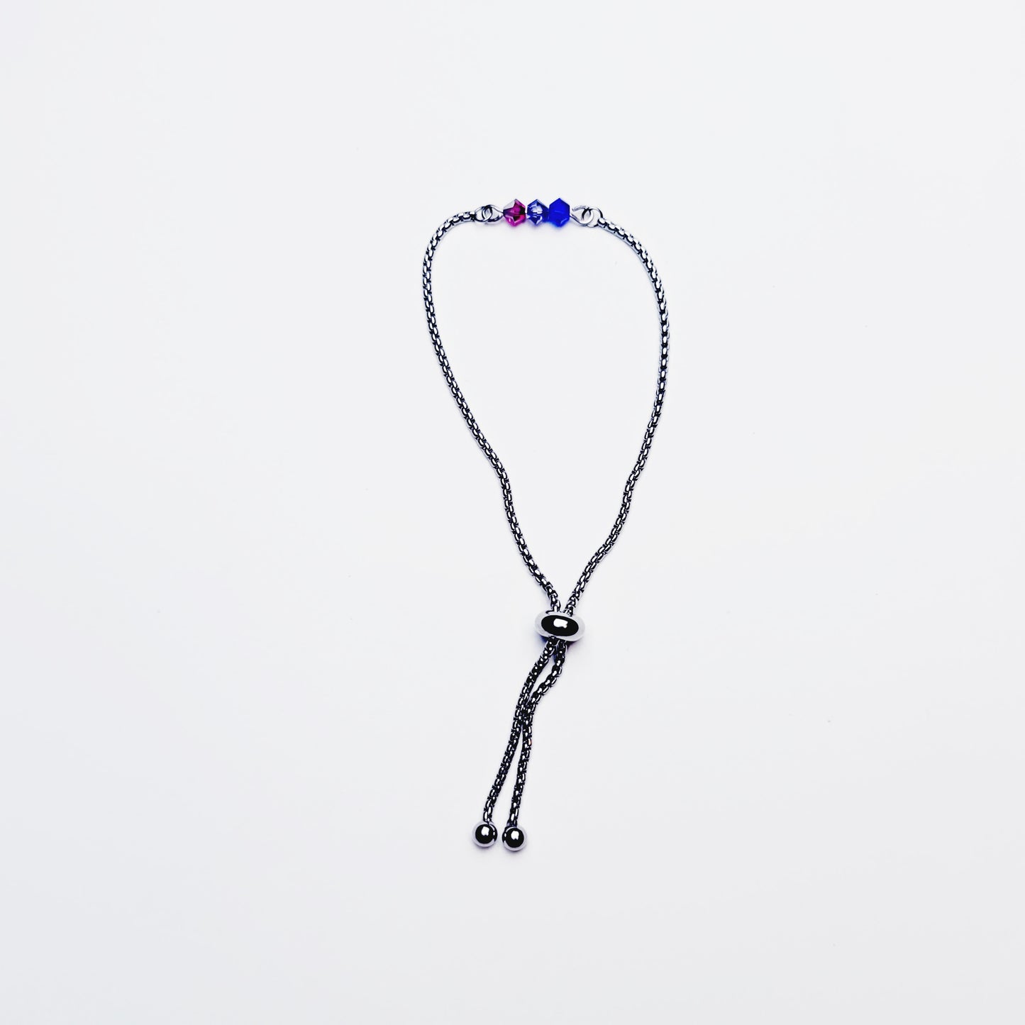 Bisexual Pride Penis Chain Noose, Stainless Steel