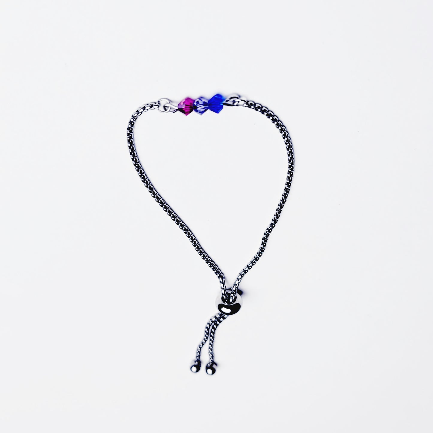 Bisexual Pride Penis Chain Noose, Stainless Steel