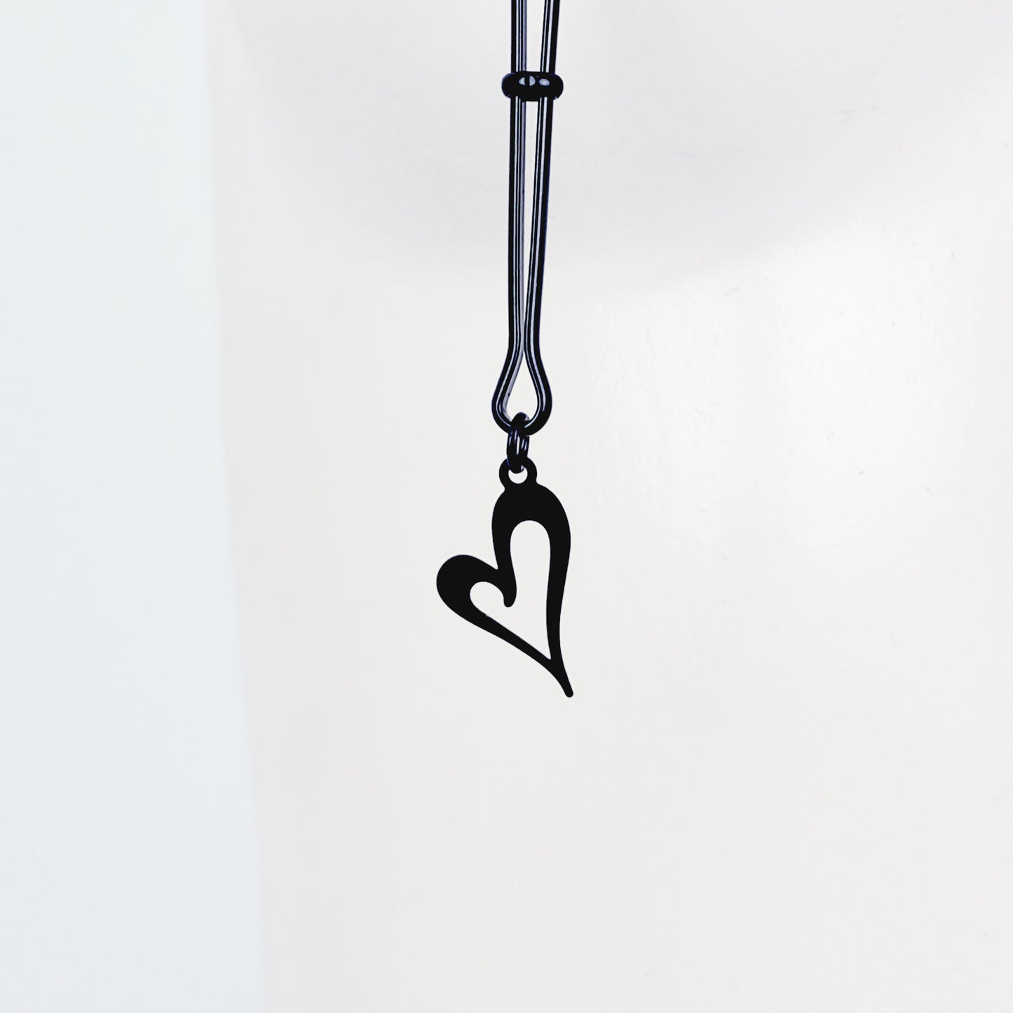 Nipple Clamps, Black Tweezer Clamps with Black Hearts. Set of Two. MATURE, Non Piercing Nipple, BDSM