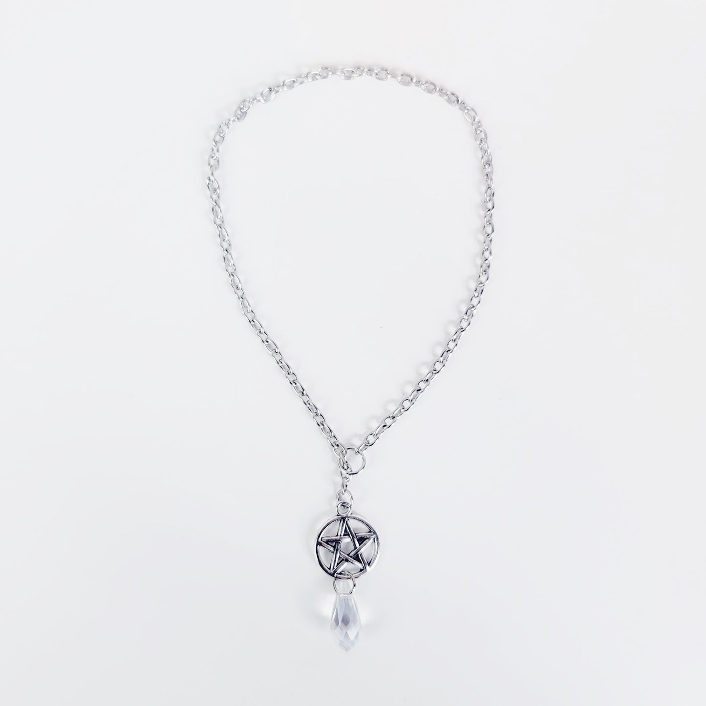 Penis Chain Noose with Pentagram and Crystal. Penis Bracelet