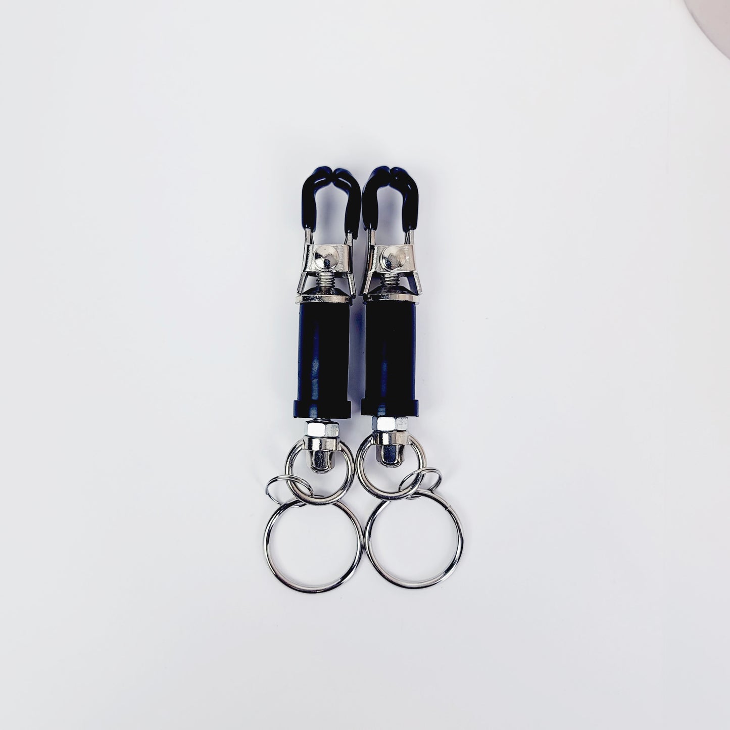 Bondage Ring Barrel Nipple Clamps