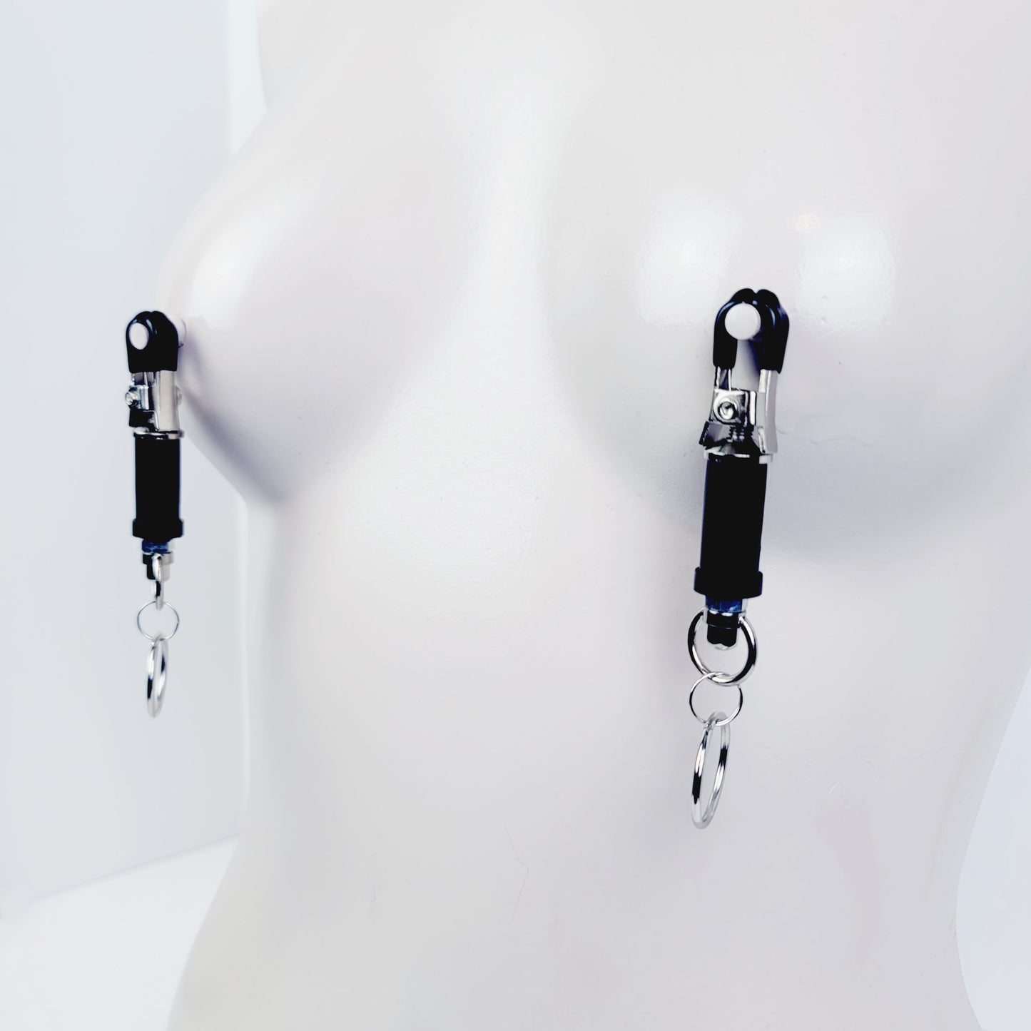 Bondage Ring Barrel Nipple Clamps