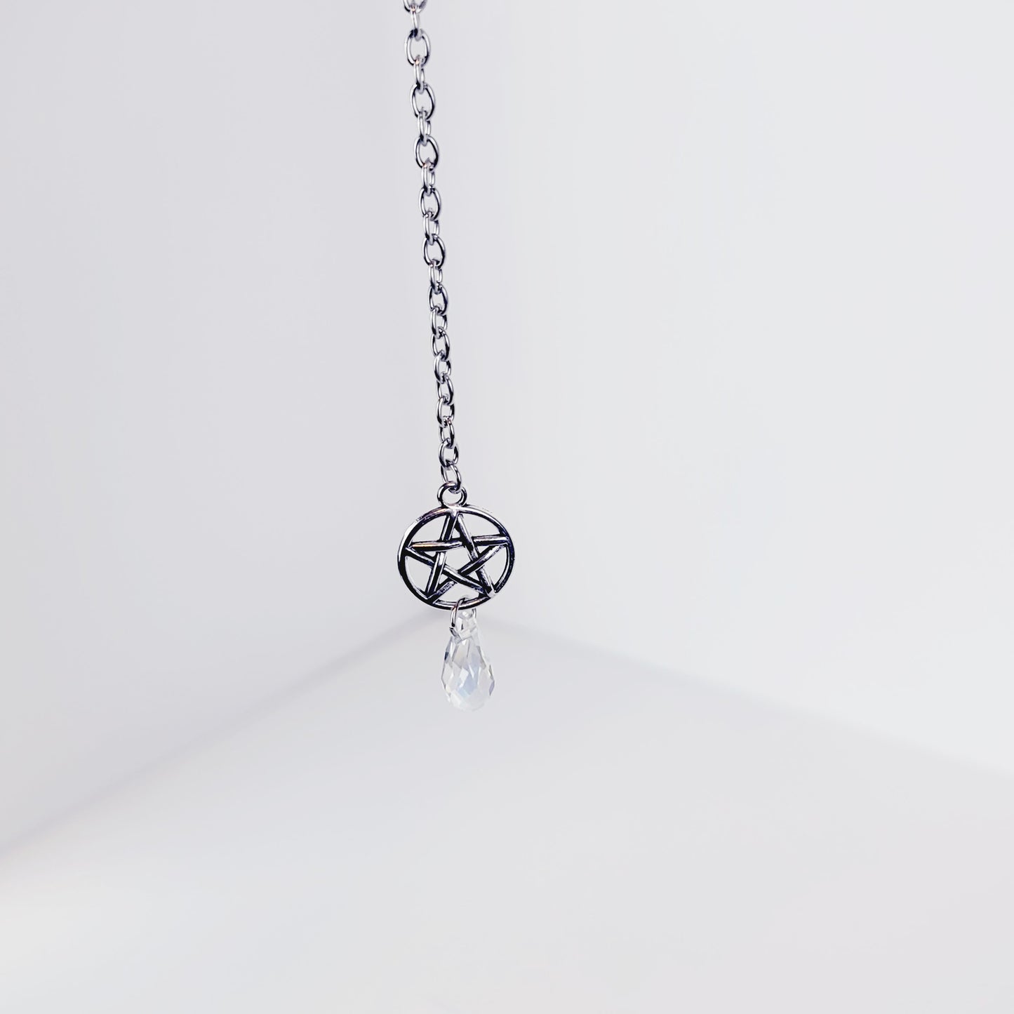 Penis Chain Noose with Pentagram and Crystal. Penis Bracelet
