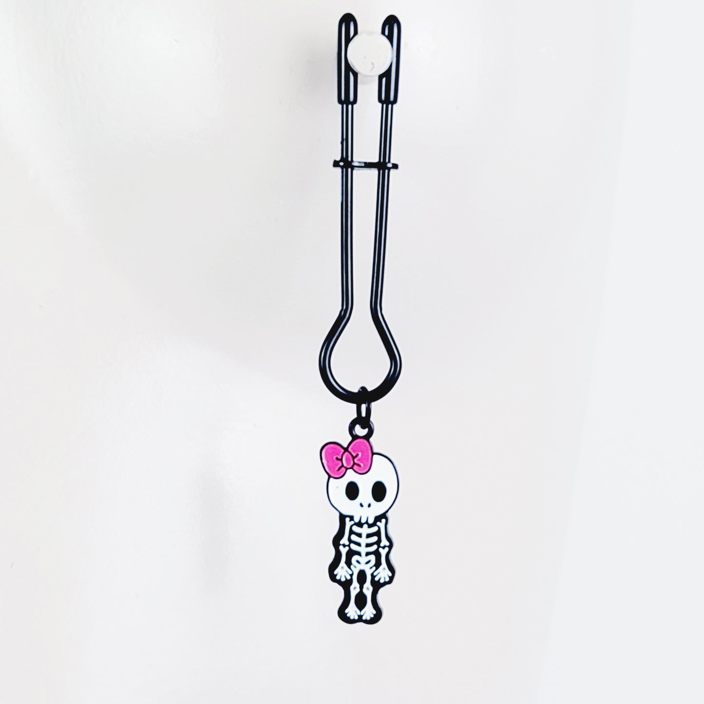 Skeleton Nipple Clamps, Halloween Sex Toy For Women. BDSM Submissive, MATURE, DDLG