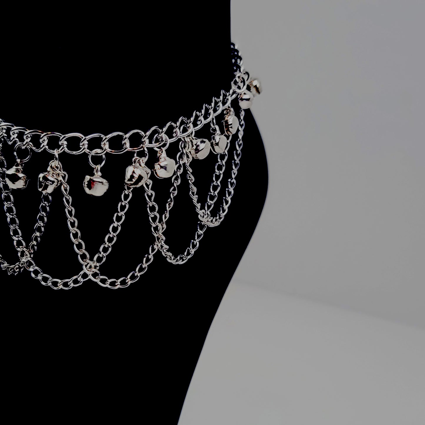 Elegant Silver Slave Anklet