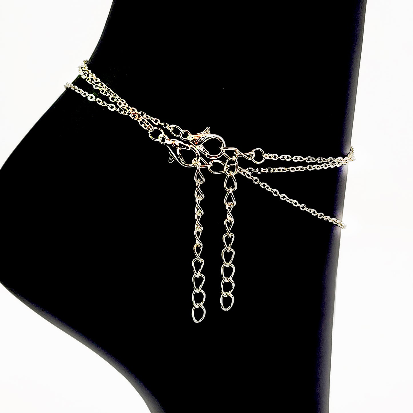 Sexy Silver or Gold Multi Chained Star and Pineapple Anklet