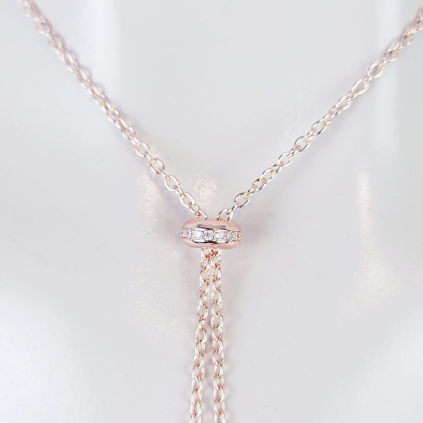 Nipple Shield Necklace with Adjustable Slider, Non Piercing Nipple, in Rose Gold or Gold
