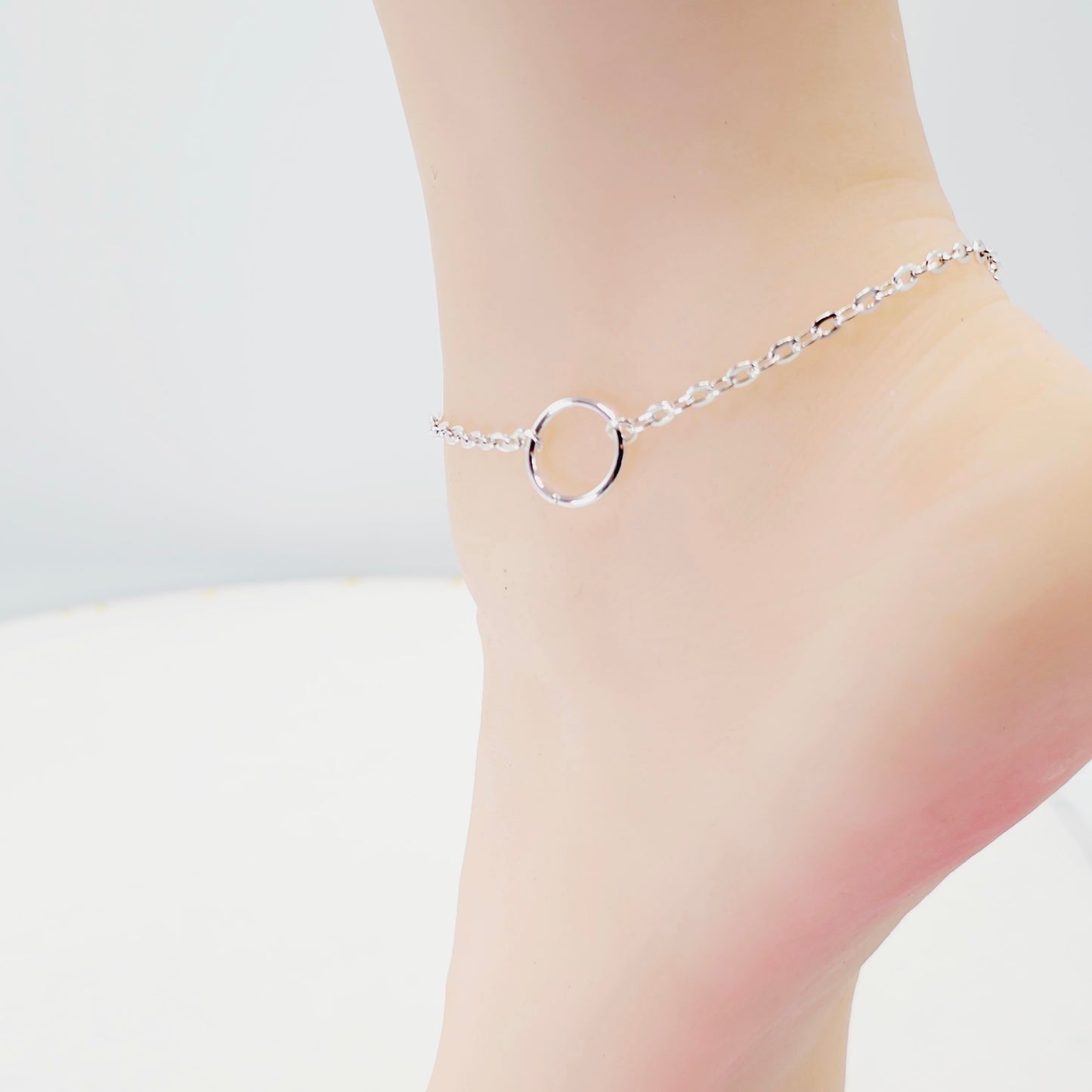 Eternity Ring Ankle Bracelet – Discreet Ankle Collar - Serenity in
