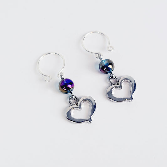 Non Piercing Nipple Rings with Hearts. Fake Intimate Piercings. Sex Toy for Women. BDSM