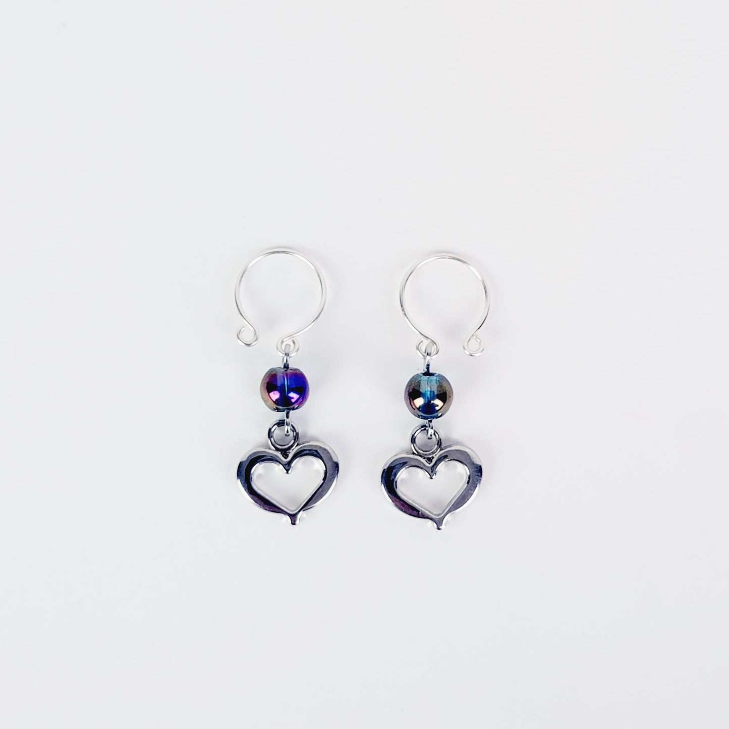 Non Piercing Nipple Rings with Hearts. Fake Intimate Piercings. Sex Toy for Women. BDSM