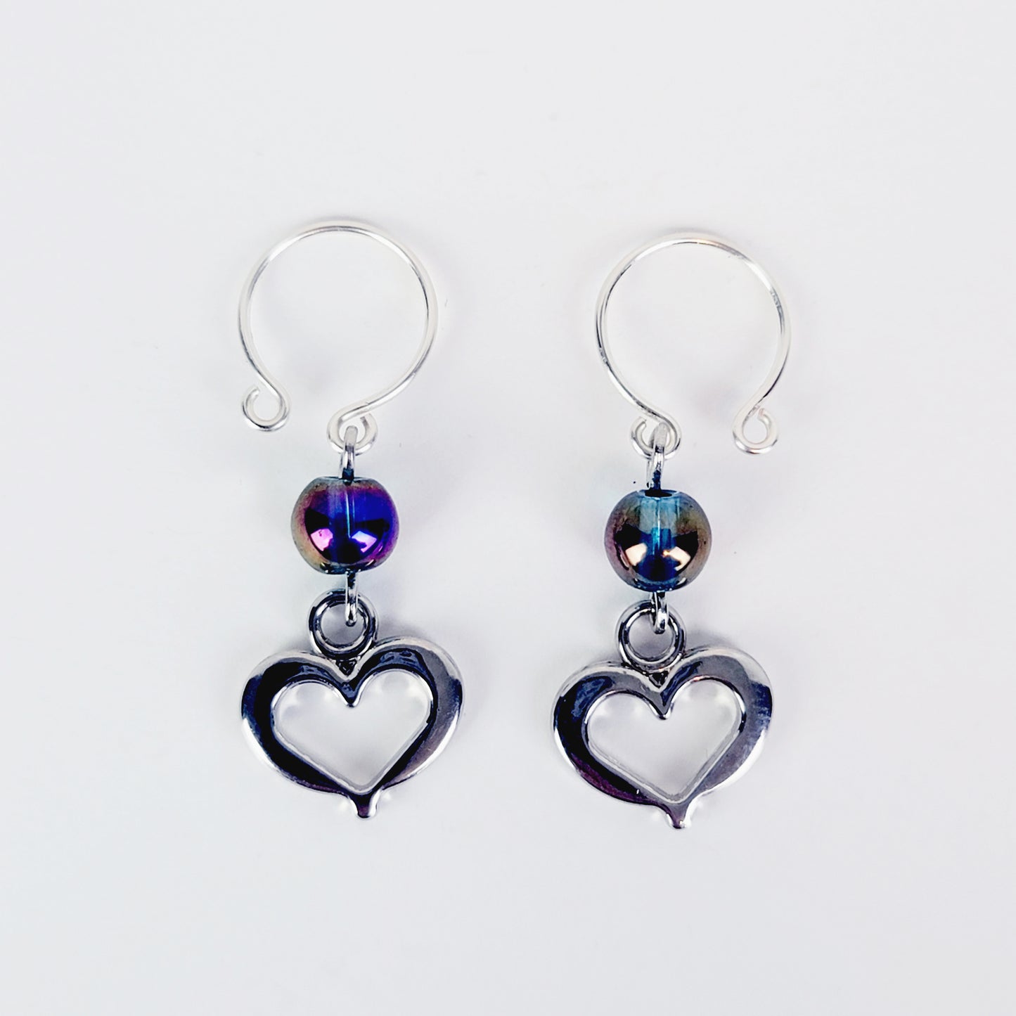 Non Piercing Nipple Rings with Hearts. Fake Intimate Piercings. Sex Toy for Women. BDSM