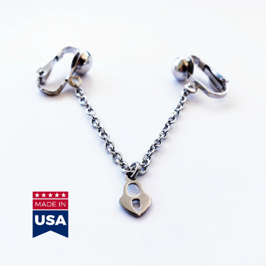 Heart Lock Labia Chain Dangle