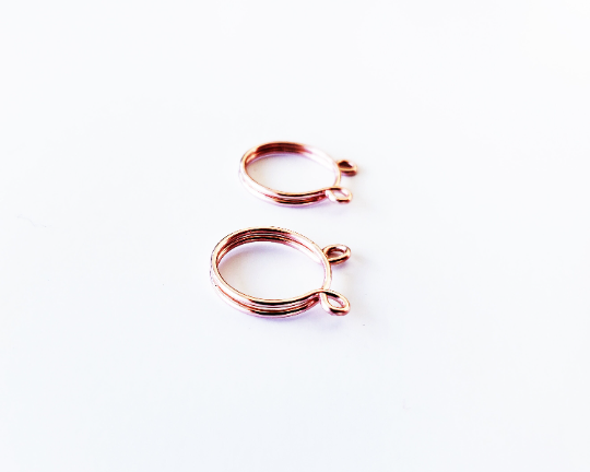 Rose Gold Nipple Rings Non Piercing, Set of 2. Fake Piercings , Intimate Jewelry, Kink, Fetish , adjustable nipple rings, BDSM